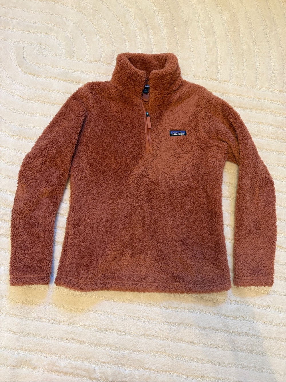 Patagonia Los Gatos 1/4 zip pullover burnished red small sweater hoodie small